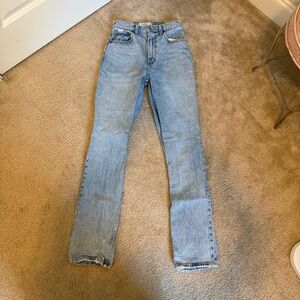 Abercrombie & Fitch the 90’s Straight Ultra High Rise Curve Love Jeans - 2 Long
